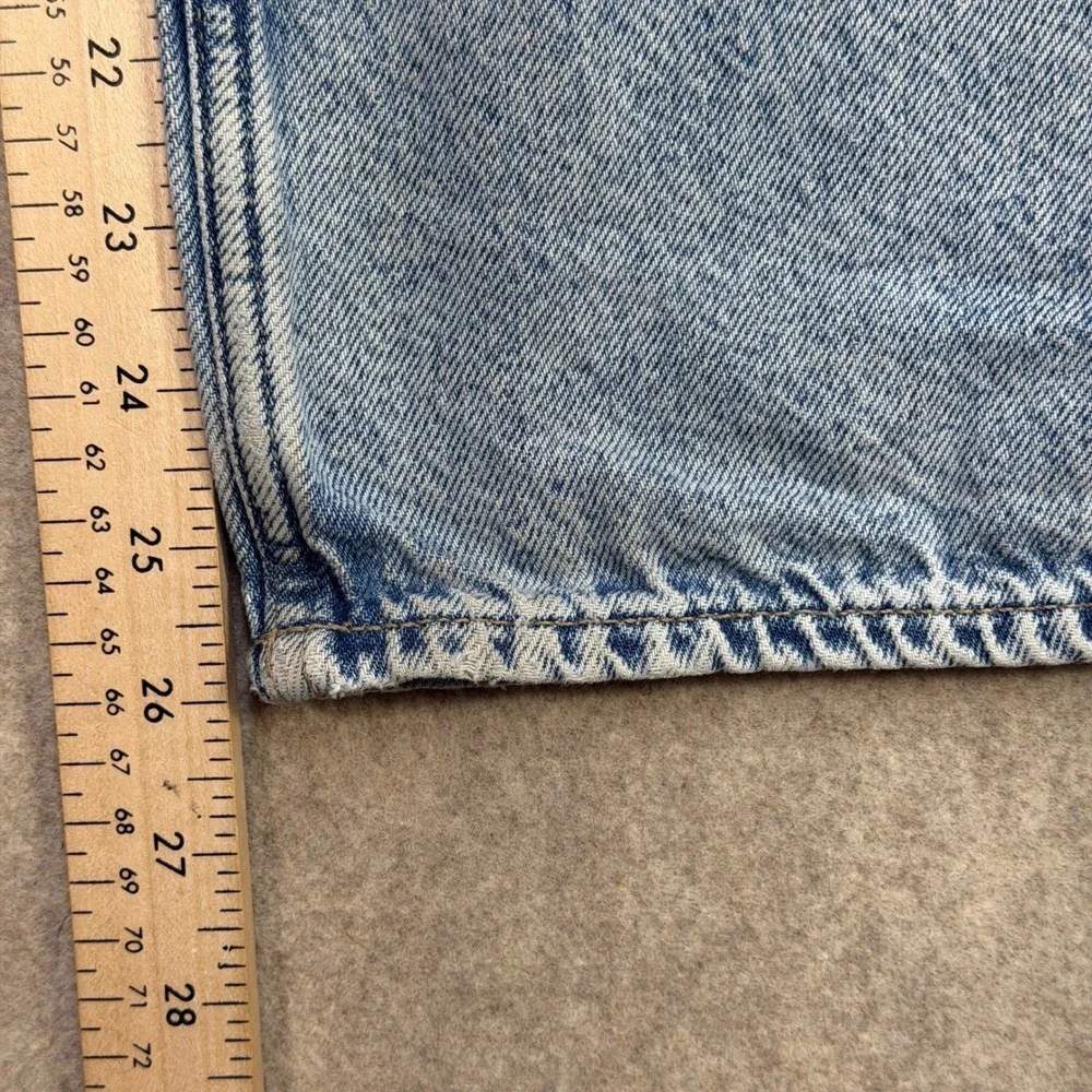 Gap Jeans Girls 16 Slim Low Stride Blue Baggy Distressed Y2K Skater Streetwear